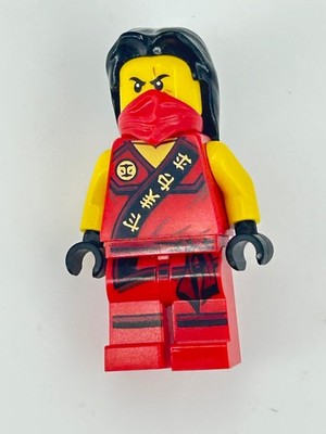LEGO NINJAGO Kai Red Ninja Minifigure w/ Mask & Black Hair