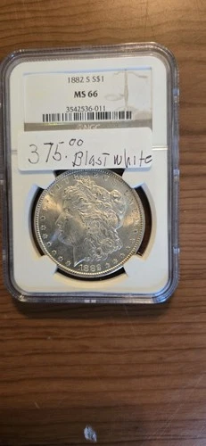 1882-S Morgan Silver Dollar MS 66 NGC