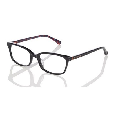 Ted Baker TB9119 Damen Optische Brille Brillengestell 52mm Schwarz Acetat Rechteckig Voll