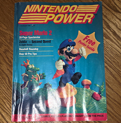Nintendo Power Issue 2 July/Aug 1988 Vol 1 Super Mario 2 Zelda Double Dragon