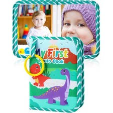 Baby Photo Album Holds 17 4x6 Pictures My First Soft Cloth Family Photo Book ...