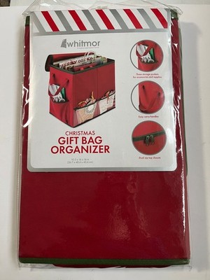 Whitmor Christmas Gift Bag Organizer --Brand New