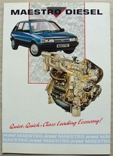 ROVER MAESTRO DIESEL Prima Engine Sales Brochure 1990 #194/4/90 Clubman D DLX