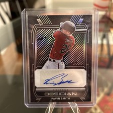 2021 Panini Chronicles - Obsidian Autographs Pavin Smith #O-PS (AU, RC)
