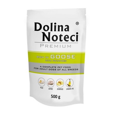 Dolina Noteci Premium Nassfutter für Hunde mit Kartoffeln (goose potato) 500g