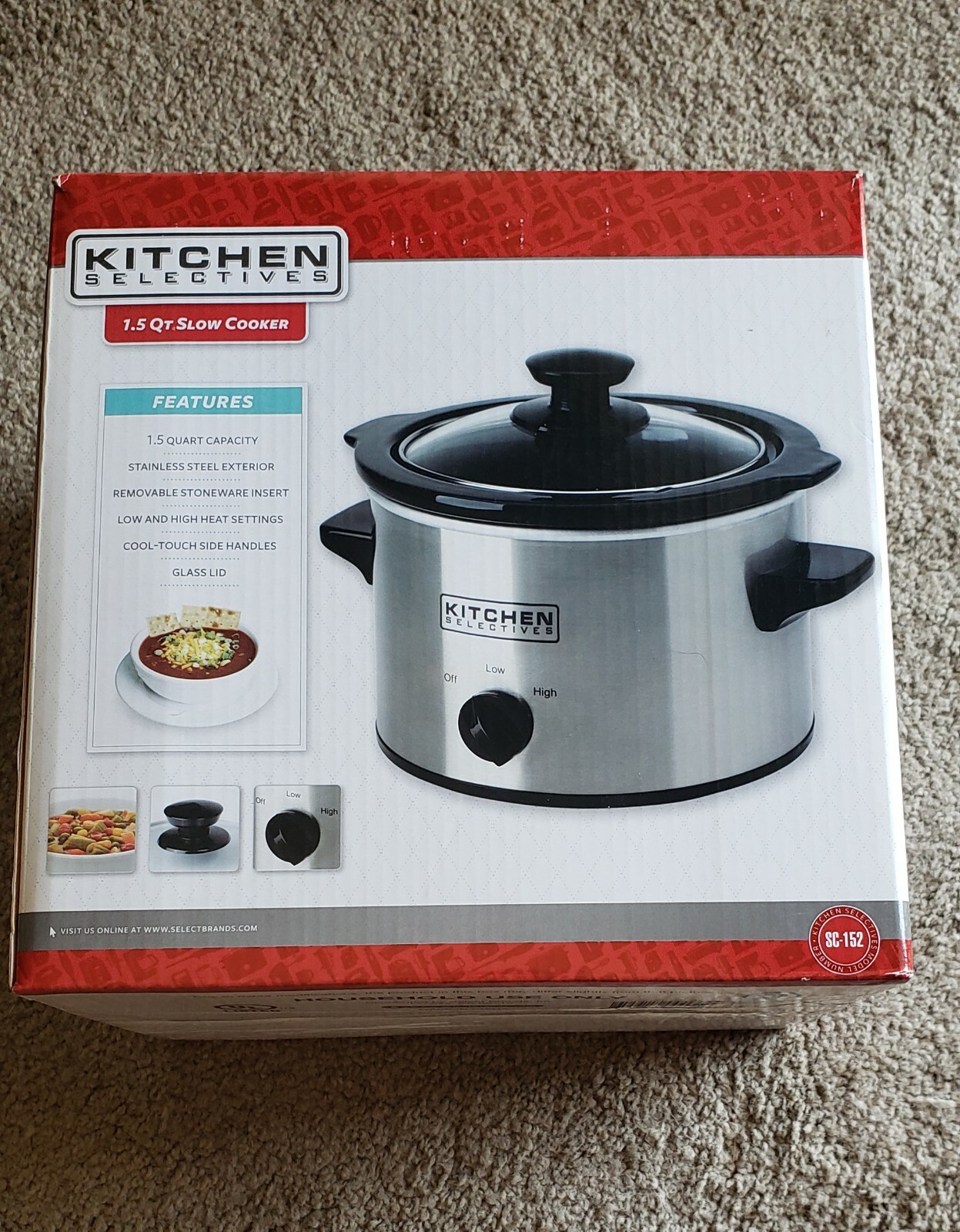 Stainless Steel Slow Cooker 1 5 Qt 1 Package For Sale Online Ebay