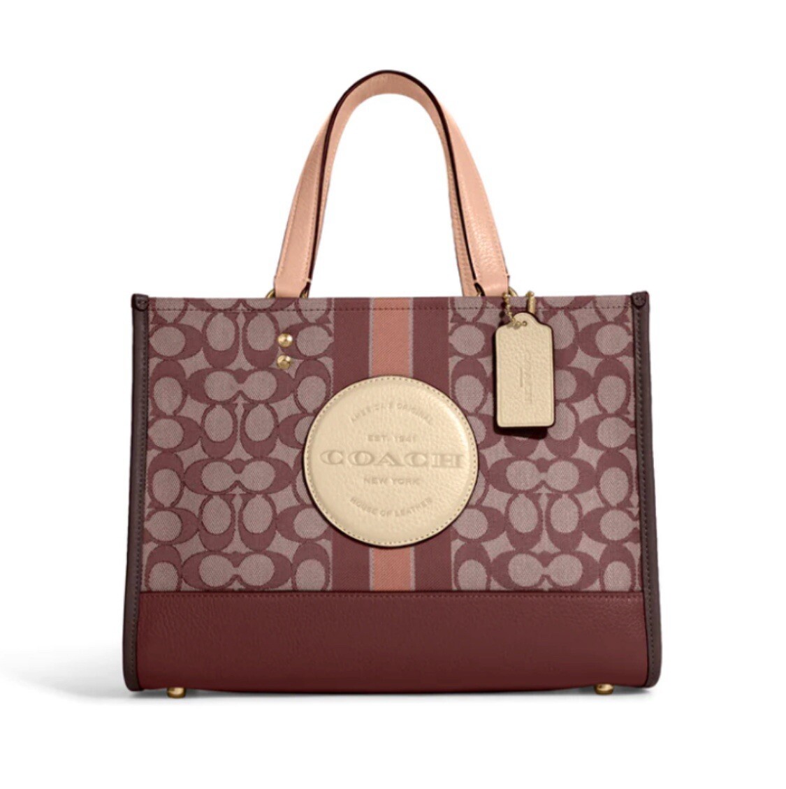 Coach C8448 Women's Shoulder Bag or Crossbody Medium - Gold/Wine