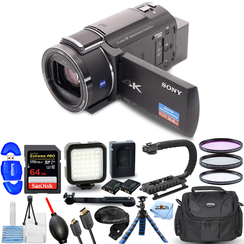 Sony FDR-AX43A UHD 4K Handycam Camcorder FDR-AX43A/B - 15PC