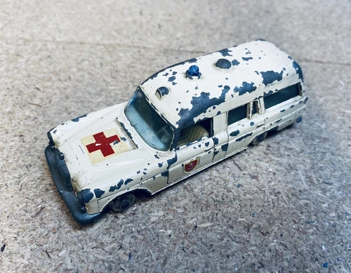 Matchbox Kingsize K-6 Mercedes Benz 'Binz' Ambulance -Vintage Diecast Model Car