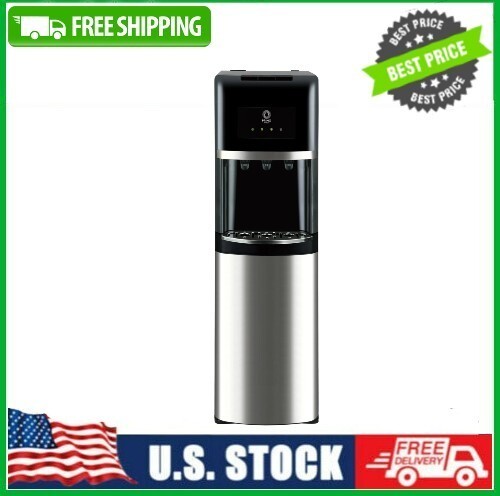 Primo Deluxe Bottom Load Black and Stainless Water Dispenser model 900130