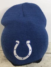 INDIANAPOLIS COLTS REEBOK TEAM APPAREL KIDS 2-4 WINTER BEANIE/HAT BLUE RD.