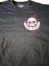  Sons Of Anarchy Black Double Sided Men's T-Shirt Size XL 