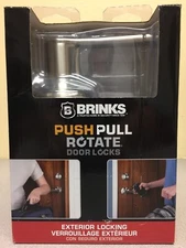 Brinks 23012-119 Push Pull Rotate Harper Satin Nickel Entry Lever KW1 1.75 in