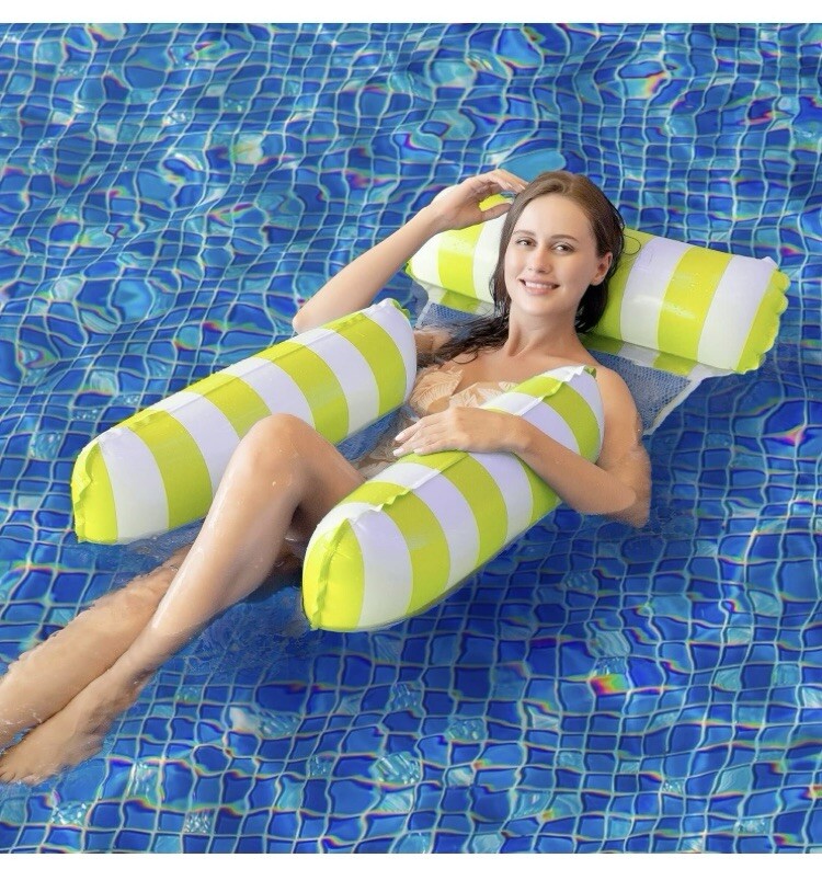 Inflatable Pool Float In Hammock in Yellow UK