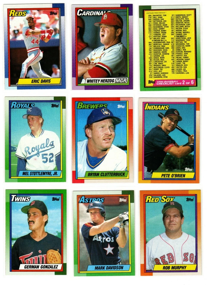 1990 Topps Baseball Trading Cards You Pick / Choose From List #s 251 - 450 /mb11 - Image 2 of 4
