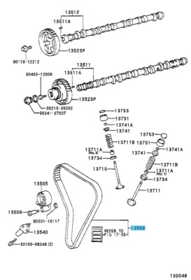 TOYOTA CHASER JZX100 JZX90 Genuine Timing Belt 13568-49025 OEM RHD