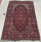 AN ATTRACTIVE BLUE BACKGROUND COLOR, FINE QUALITY,FLORAL RUG — photo 1