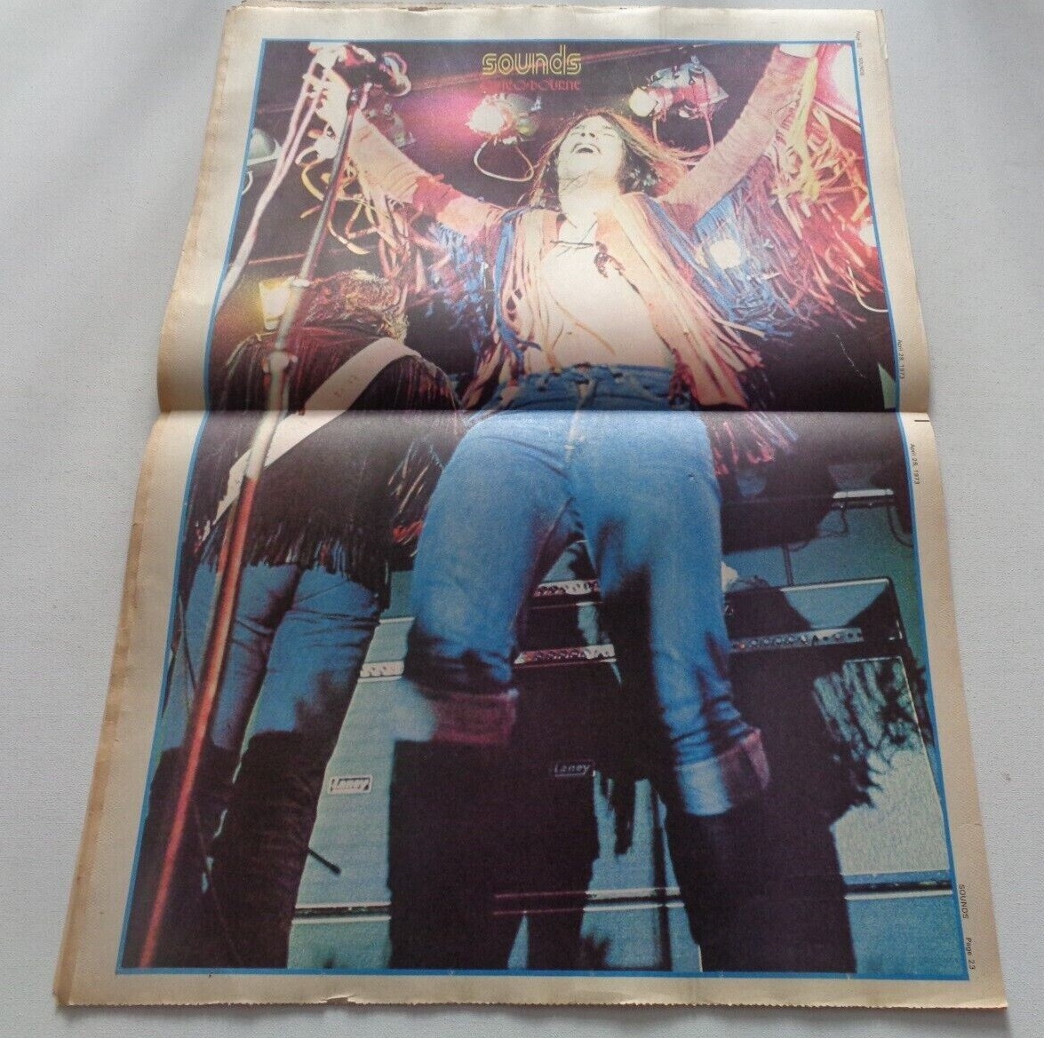 OZZY OSBOURNE Vintage 1973 NEWSPRINT POSTER 16x24 inches eBay