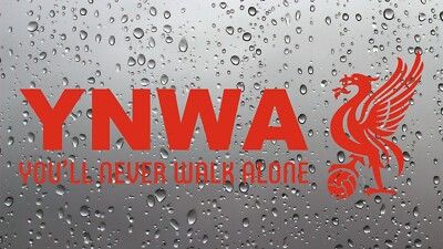 YNWA Liverbird Aufkleber Autoaufkleber Fenster Laptop Van Auto You'll Never Walk Alone
