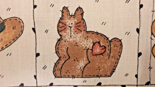 Yellow Gold Linda Stubbs Peace Creek Country Folk Cotton Quilt Fabric .8 Yard - Picture 4 of 6