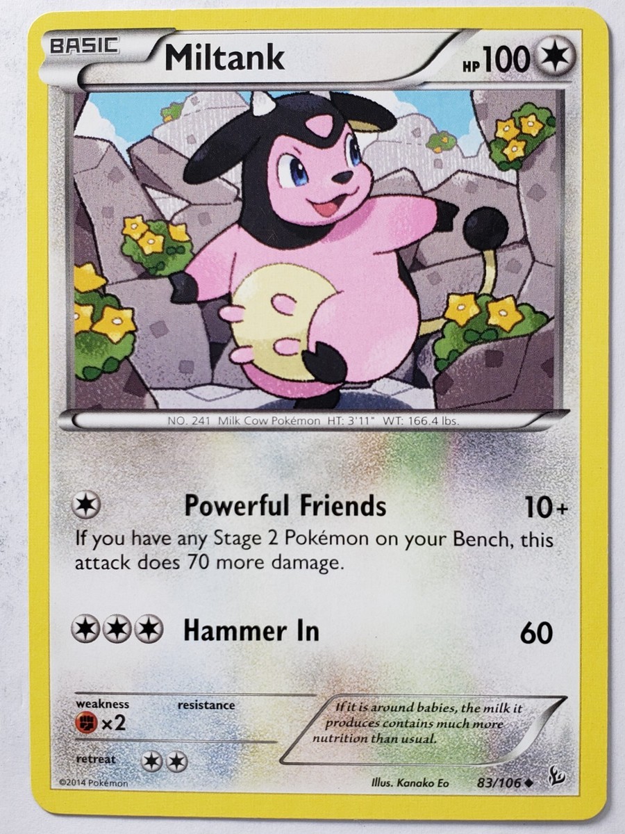 Miltank 83/106 - VLP - XY Flashfire Pokemon Card - Kanako Eo Art