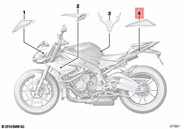 Genuine BMW K47 0D62 0D72 0D82 Lettering Left 51148406123 | eBay