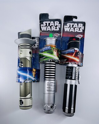 Disney Hasbro Star Wars Bladebuilders Darth Vader (Red) Luke (Green) Kanan (Blue