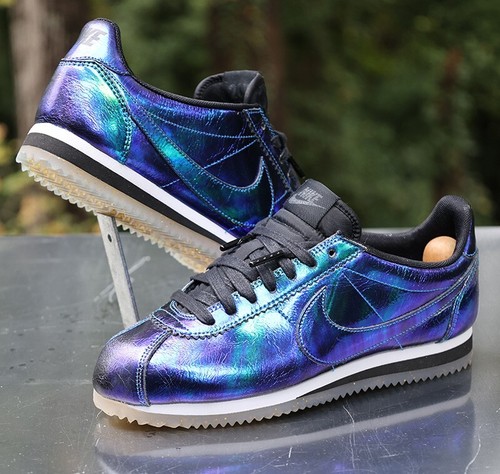 Nike Classic Cortez Leather SE Iridescent Soar Women’s Size 8 Custom 902854-400 - 第 2/15 張圖片
