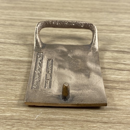 Vintage Tech Ether Guild Whitetail Buck Solid Brass Gürtelschnalle 1975 Deer Hunter - Bild 8 von 11
