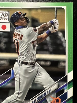 2021 Topps Japan Edition Daz Cameron RC #123 Jade Green 29/75 | eBay