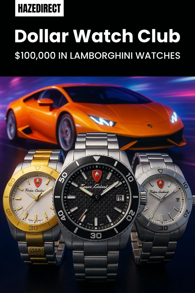 Unleash Luxury with Dollar Watch Club - $100k Lamborghini Watch Collection
