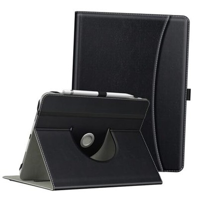 9 10 10.1 inch Android Tablet Case,Slim 360 Degree Black Non Magnetic Closure