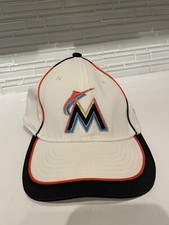 Miami Marlins New Era Hat - Youth Size Fitted Beige Orange And Blue Cap MLB