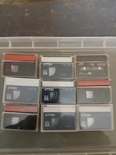 (Lot Of 9) Used Mini DV Cassettes DVM60 LP-90 Digital Video. SONY & TDK