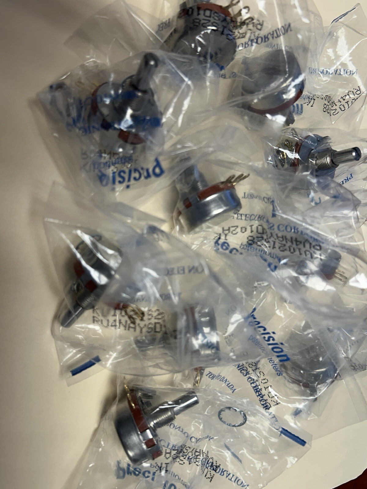 Pack Of 10Precision Electronics RV4NAYSD102A Potentiometer, 1-Turn, 1k Ohms ±10%