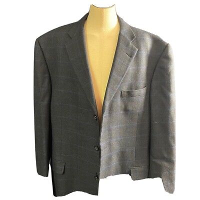Blue Window pane Burberry blazer 46L