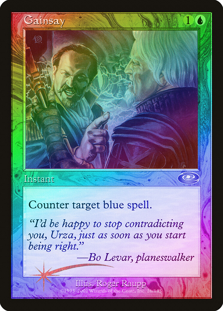Gainsay FOIL Planeshift NM Blue Uncommon MAGIC THE GATHERING MTG CARD ABUGames
