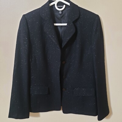 Ellen Tracy Career Blazer Women Black Size 6