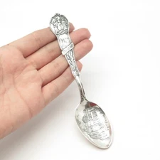 925 Sterling Silver Antique Art Deco Mechanics New Jersey States & Cities Spoon