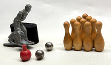 Vintage 1940's Diecast Bowling Toy Set