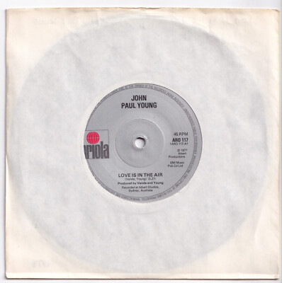 (nR725) John Paul Young, Love Is In The Air - 1977 - 7'' vinyl