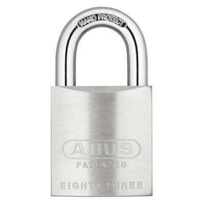Abus 83/45 Rk Ka-200 Padlock, Keyed Alike, Standard Shackle, Square Brass Body,