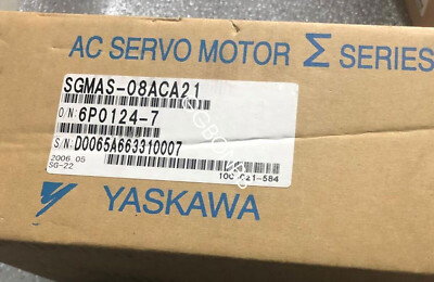 New Yaskawa SGMAS-08ACA21 AC Servo Motor Fast delivery FedEx or DHL or UPS