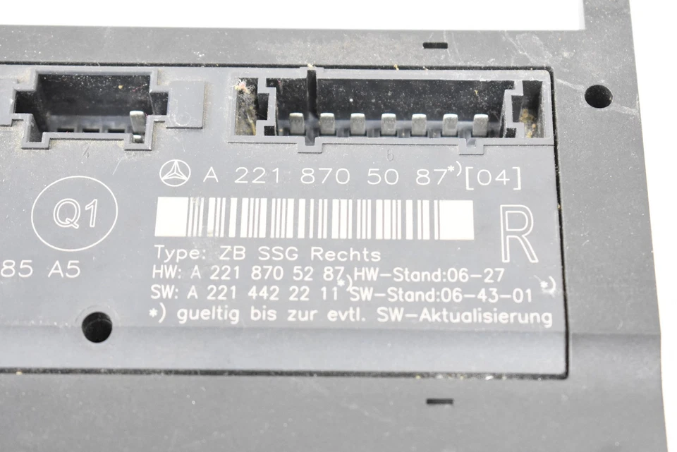 Módulo de asiento de pasajero Mercedes-Benz S550 2007-2013 OEM Foto 4 de 4