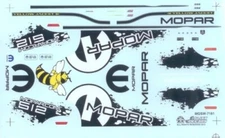 Slixx 7181 Mopar Graphics black 1/24 1/25 waterslide decal