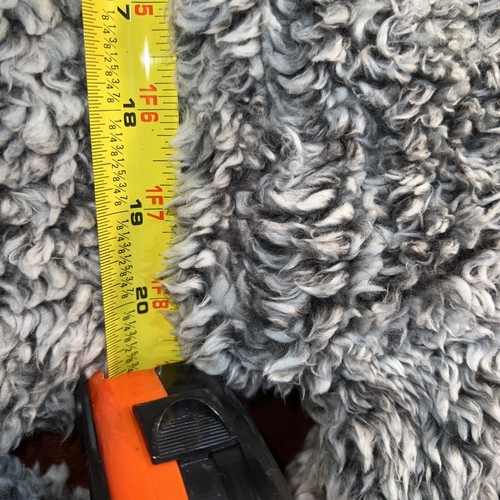 Weatherproof Vintage Women's Sherpa Frosty Tipped Grey Pullover Quarter Zip Xl - Picture 7 of 10