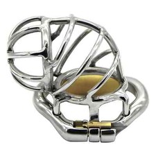 Stainless Steel Metal Stealth Male Chastity Device Chastity Cage Locks Rings