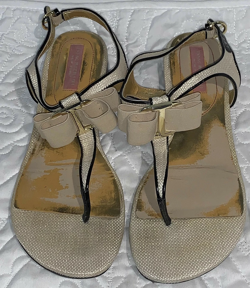 Isaac Mizrahi Нью-Йорк размер 9 текстура бант стринги - Изображение 3 из 4