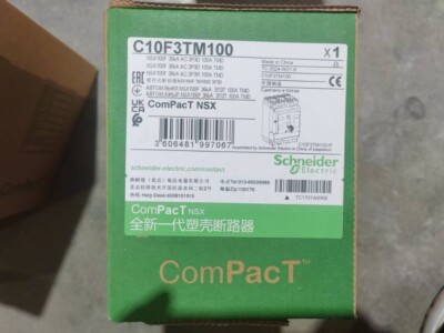 New Schneider molded case circuit breaker NSX100F TMD 100A 3P3D 36KA C10F3TM100