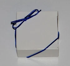 Blue Metallic Stretch Loops 8" 10" 19" for 1 lb. & 1/2 lb. Candy & Jewelry Boxes